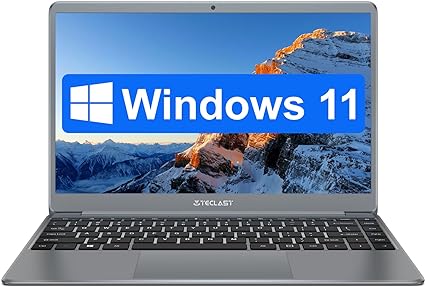 TECLAST F7 Plus2 Laptop 14 Pollici PC-Portatile 8GB RAM 256GB SSD(1TB Espandibili), Computer-Portatile Windows 11, Aggiornare Notebook, Fino 2.6GHz Intel N4120, FHD 1920x1080/USB/Mini-HDMI/WiFi/38Wh