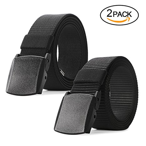 JASGOOD Nylon Canvas Breathable Military Tactical Men Waist Belt With Plastic Buckle