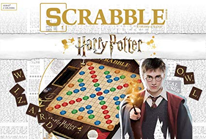 Scrabble World of Harry Potter Board Game | Official Scrabble Word Game Featuring Wizarding World Twist | Custom Harry Potter Game of Scrabble