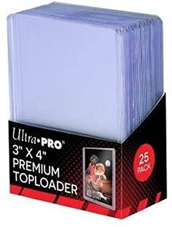 Ultra Pro 3" x 4" Super Clear Premium Toploader Card Protector | 25-Count per Pack | 1-Pack