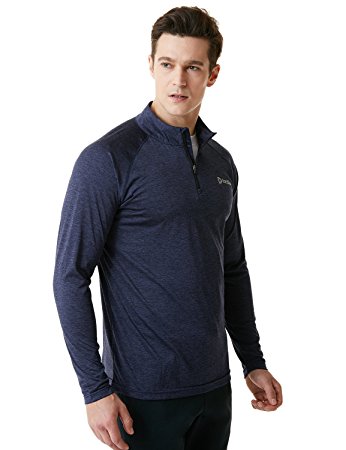 Tesla Men's 1/4 Zip Cool Dry Active Sporty Shirt MKZ01/MKZ02