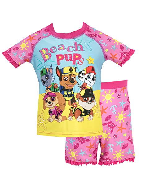 Paw Patrol Girls' Skye Marshall & Group Two Piece Swim Set