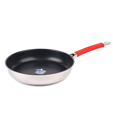 Pyrex P500970 Passion Non-Stick Frying Pan, 26 cm, Stainless Steel, Red