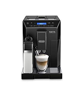 DeLonghi ECAM44660B Eletta Fully Automatic Espresso, Cappuccino and Coffee Machine with One Touch LatteCrema System and Milk Drinks Menu, Black