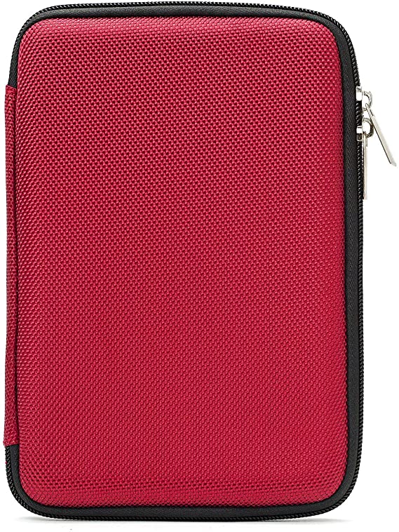 VanGoddy Red Protective EVA Hard Shell Travel Carrying Case Storage Bag Suitable for Amazon Fire 7 Tablet