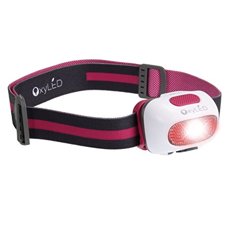 OxyLED HL-02 USB Rechargeable Headlamp, Rechargerable AAA Batteries & USB Cable Included