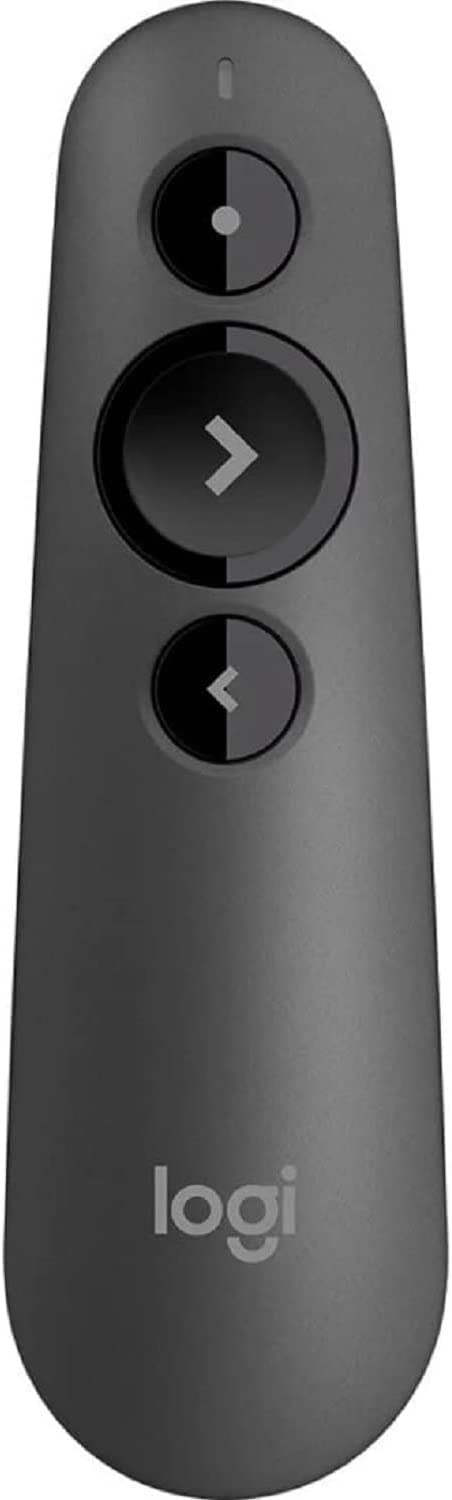 Logitech R500S Broad Compatibility Laser Presentation Remote, Graphite