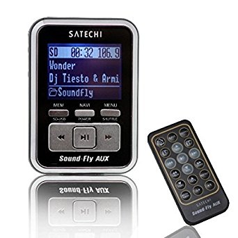 Soundfly AUX MP3 Player Car Fm Transmitter for SD Card, USB Stick, Mp3 Players (iPod, Zune, Sansa) with Remote Control