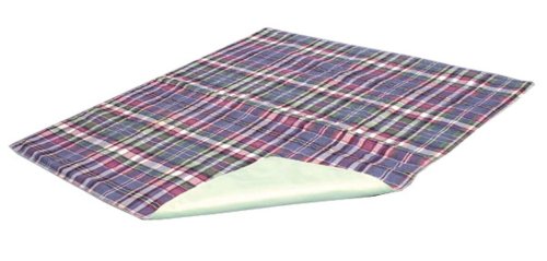 Essential Medical Supply Quik-Sorb 24" x 36" Plaid Quilted Reusable Underpad