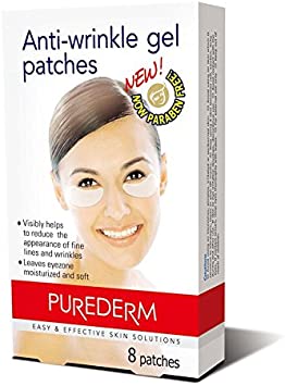 Purederm Anti Wrinkle Under Eye Gel Patches (8 Patches, 4 Pairs)