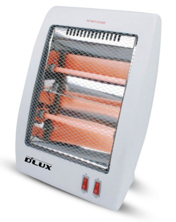 DLUX Model DH-11 Energy Efficient Electric Infrared Quartz Space Heater 2 Settings 400800W
