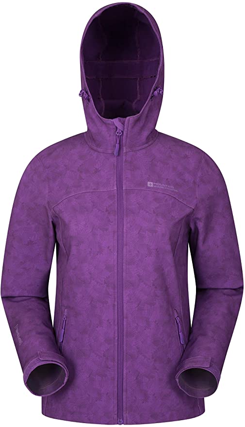 Mountain Warehouse Exodus Womens Printed Softshell Rain Jacket