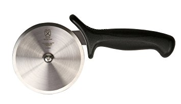 Mercer Culinary Millennia Stainless Steel Pizza Cutter with Black Handle and 4-Inch Wheel