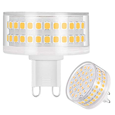 G9 Led Bulb Dimmable Warm White 2700k Light Bulbs 7W 60W 70W 80W Halogen G9 Lamp Equivalent AC110-130V Mushroom Shape Lighting 360 Degree Beam Angle(Pack of 2)