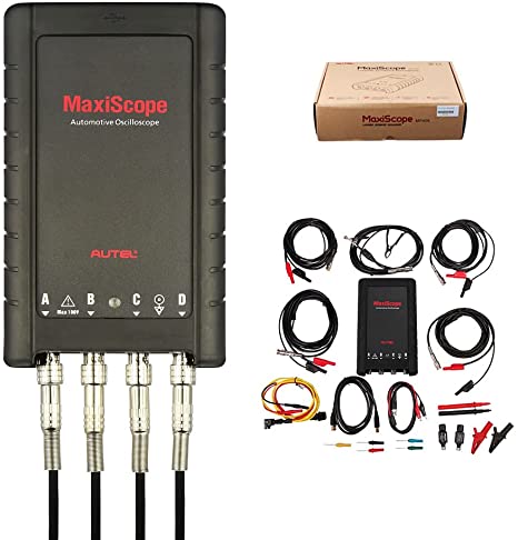 Autel MaxiScope MP408 4-Channel Oscilloscope for All Makes and Models for MS906 MS906BT MS906TS MS908S MS908S PRO MS Elite Free Update Parameter Display Compatible with LIN, CAN and FlexRay Standards