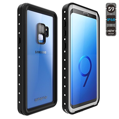 Galaxy S9 Waterproof Case, AMORNO Waterproof Shockproof Dustproof Case Built in Screen Protector with Touch ID for Samsung Galaxy S9