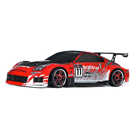 Exceed RC 1/10 2.4Ghz Electric DriftStar RTR Drift Car 350 Carbon Red Version