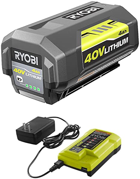 Ryobi 40V Battery and Charger Kit 4.0 Ah Lithium-Ion Battery Set OEM OP4040   OP403A