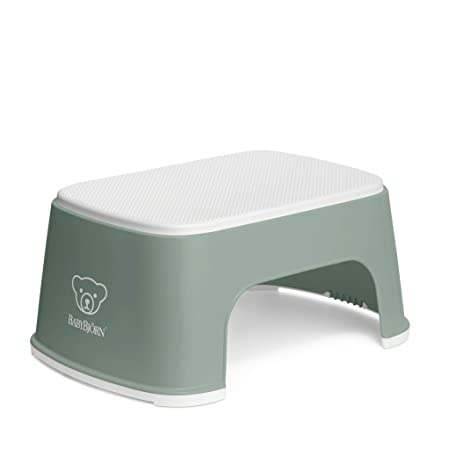 BABYBJÖRN Step Stool, Deep Green/White