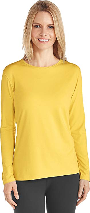 Coolibar UPF 50  Women's Long Sleeve Everyday T-Shirt - Sun Protective