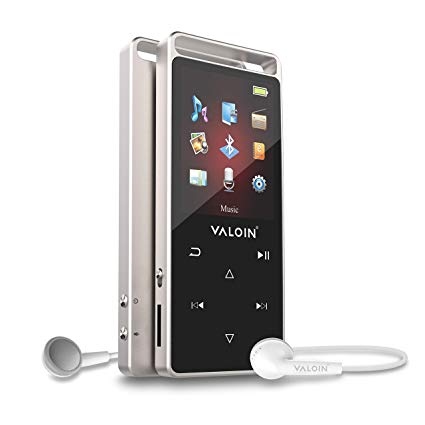 2019 New MP3 Player, Valoin Ultra Slim Music Player with FM Radio, Voice Recorder, Video Play, Text Reading Expandable Up to 128 GB