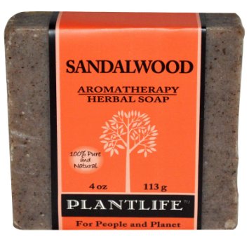 Sandalwood 100% Pure & Natural Aromatherapy Herbal Soap- 4 oz (113g)