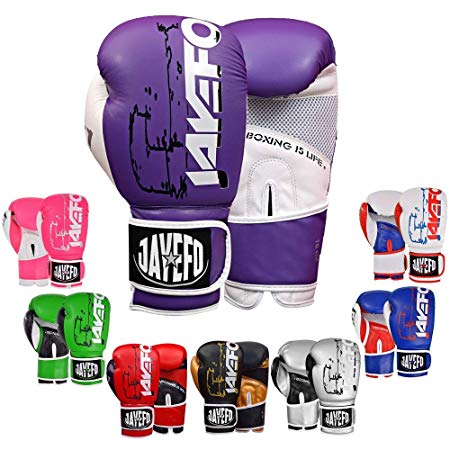 Jayefo Boxing Gloves for Men & Women - Muay Thai Gloves - Kickboxing Gloves - MMA Gloves - Sparring Gloves - Bag Gloves - Heavy Bag Workout UFC (16OZ,14OZ,12OZ)