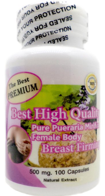 The Best Premium Pueraria Mirifica Powder Extract 100% Organic Natural Herbal 500mg 100 Vegetarian Capsules