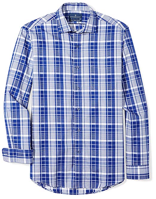 BUTTONED DOWN Men's Classic Fit Supima Cotton Dress Casual Shirt (Discontinued Patterns)