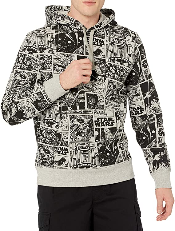 Amazon Essentials Mens Disney Star Wars Marvel Fleece Pullover Sweatshirt Hoodies