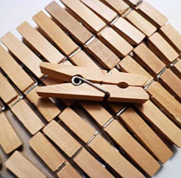 Sturdy Small Craft Clothespins 1 3/4" - 24/pkg