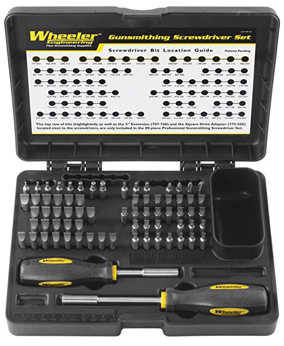 Wheeler Gunsmithing Screwdriver Kit (72-Piece)