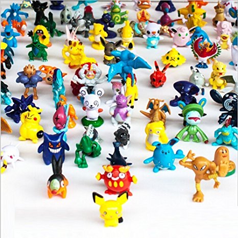 Generic Brand New Hot 24 Pcs Random 2-3cm Lovely Pokemon Monster Action Mini Pearl Figures Toys Plush