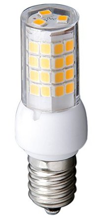 E11 Base LED Light Bulb by 2TECH 45W 45-Watts Equivalent 450 Lumens 110V-130V 2700K Warm White Mini-Candelabra Halogen Replacement