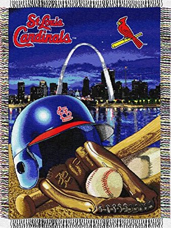 MLB St. Louis Cardinals Home Field Advantage Woven Tapestry Throw, 48" x 60"