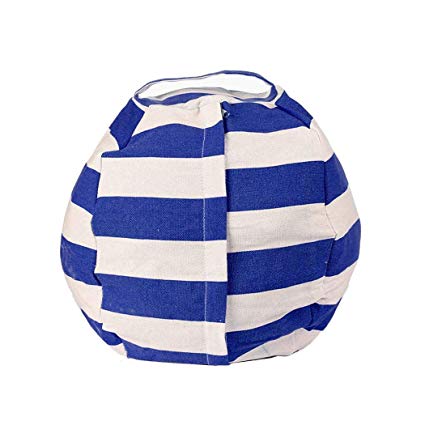 Batteraw Stuffed Animal Bean Bag Storage Chair, Beanbag Covers Only for Organizing Plush Toys. Turns into Bean Bag Seat for Kids When Filled. Premium Cotton Canvas.