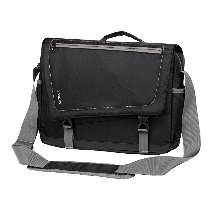 Men Lightweight Water Resistant 15.6 Laptop Messenger Bag Crossbody Bag by Vonxury