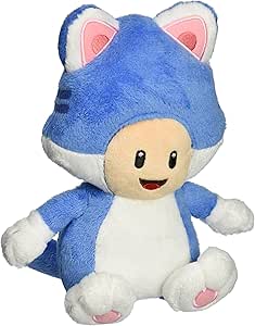 "Little Buddy USA Super Mario: 7"" Neko Cat Toad Plush", multi-colored