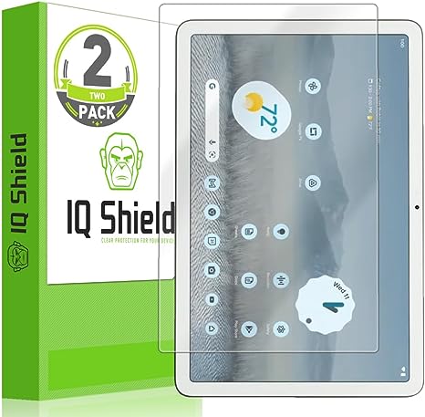 IQShield Screen Protector Compatible with Google Pixel Tablet 11 (Pixel Tab 11)(2-Pack) Anti-Bubble Clear Film