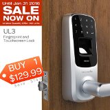 Ultraloq Ul3 Fingerprint and Touchscreen Keyless Smart Lever Door Lock smart lock