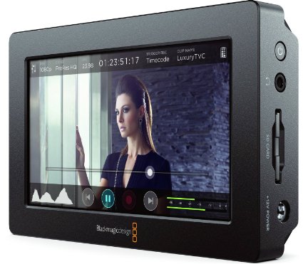 Blackmagic Design Video Assist with HDMI and 6G-SDI Recorder, 5" Monitor 1920 x 1080 Display