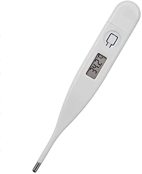 Digital Medical Electronic Thermometer Baby Thermometer Armpit and Oral Thermometer Soft Head Thermometer with LCD Display for Baby, Kids, Adults