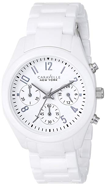 Caravelle New York by Bulova Women's 45L145 Analog Display Japanese Quartz White Watch