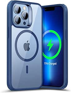 ESR for iPhone 13 Pro Max Case MagSafe, Magnetic Wireless Charging, Military-Grade Protection, Scratch-Resistant Back, Classic Series for iPhone 13 Pro Max Phone Case, Clear Blue