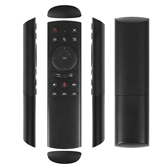 Voice Remote Control,Smart TV Remote 2.4G Remote Control Replacement with IR Learning for Android TV Box PC HTPC IPTV and Media Player