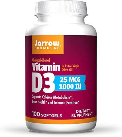 Jarrow Formulas Jarrow Formulas Vitamin D3 1,000 IU, 100 Softgels