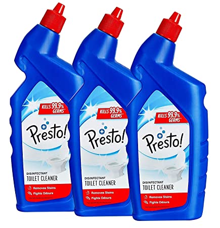 Amazon Brand - Presto! Toilet Cleaner - 1 L (Pack of 3)