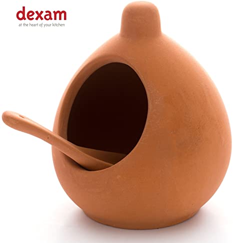 Dexam 17851107 Salt Cellar and Spoon Set in Terracotta