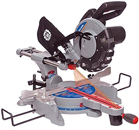King Canada 8380 10-Inch Sliding Compound Miter Saw with Twin Laser