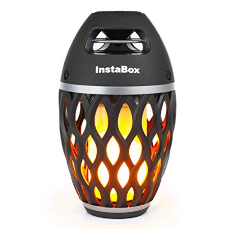 InstaBox FS18 Firestarter LED Flame Speaker Touch LED Night Light Outdoor/Indoor Portable Stereo Wireless Bluetooth 4.2 Speaker